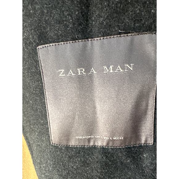 Zara mens Trench coat cape with hood size L in mint condition - Picture 8 of 11